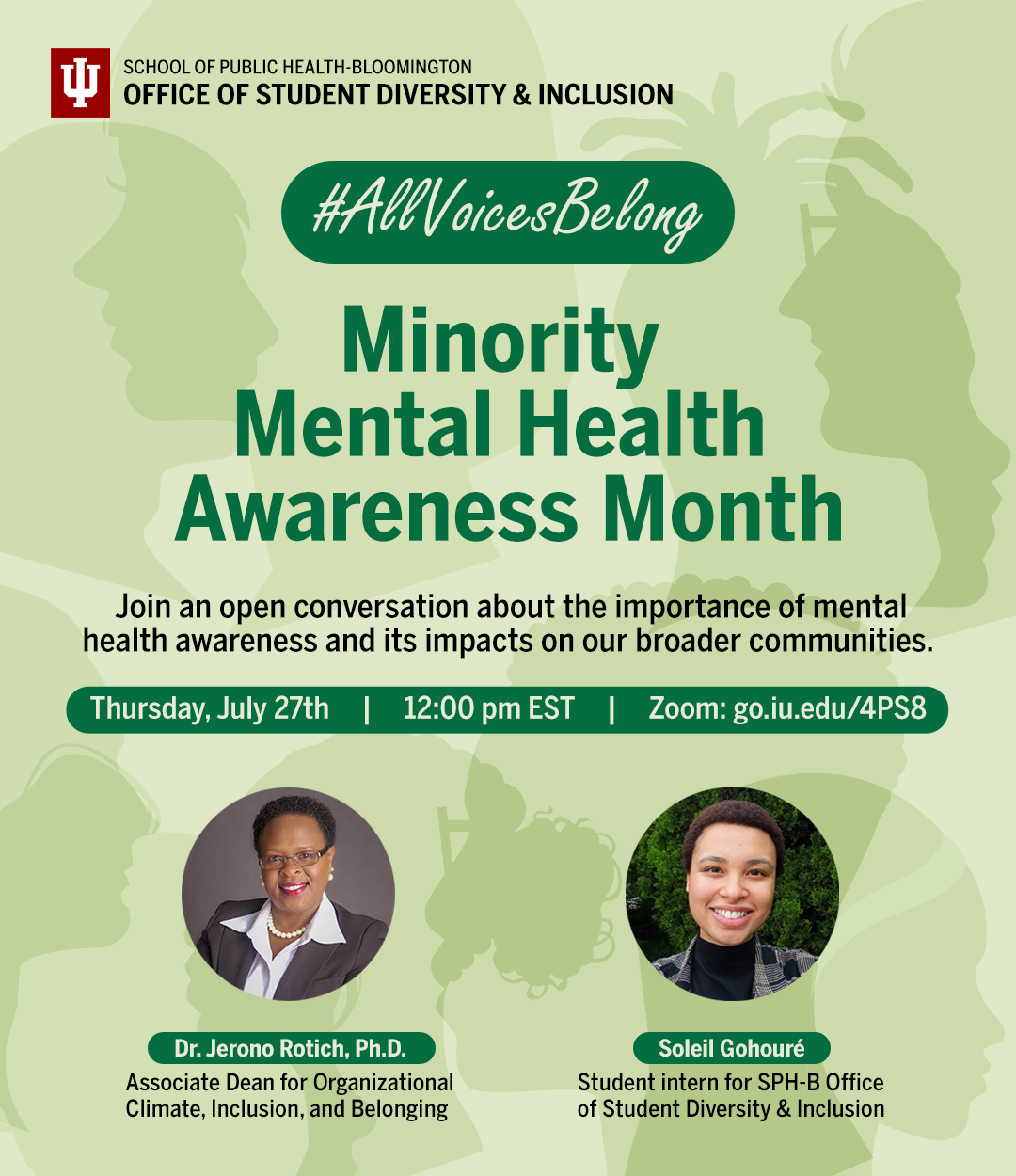 July Diversity and Health Awareness Month: : School of Public Health ...