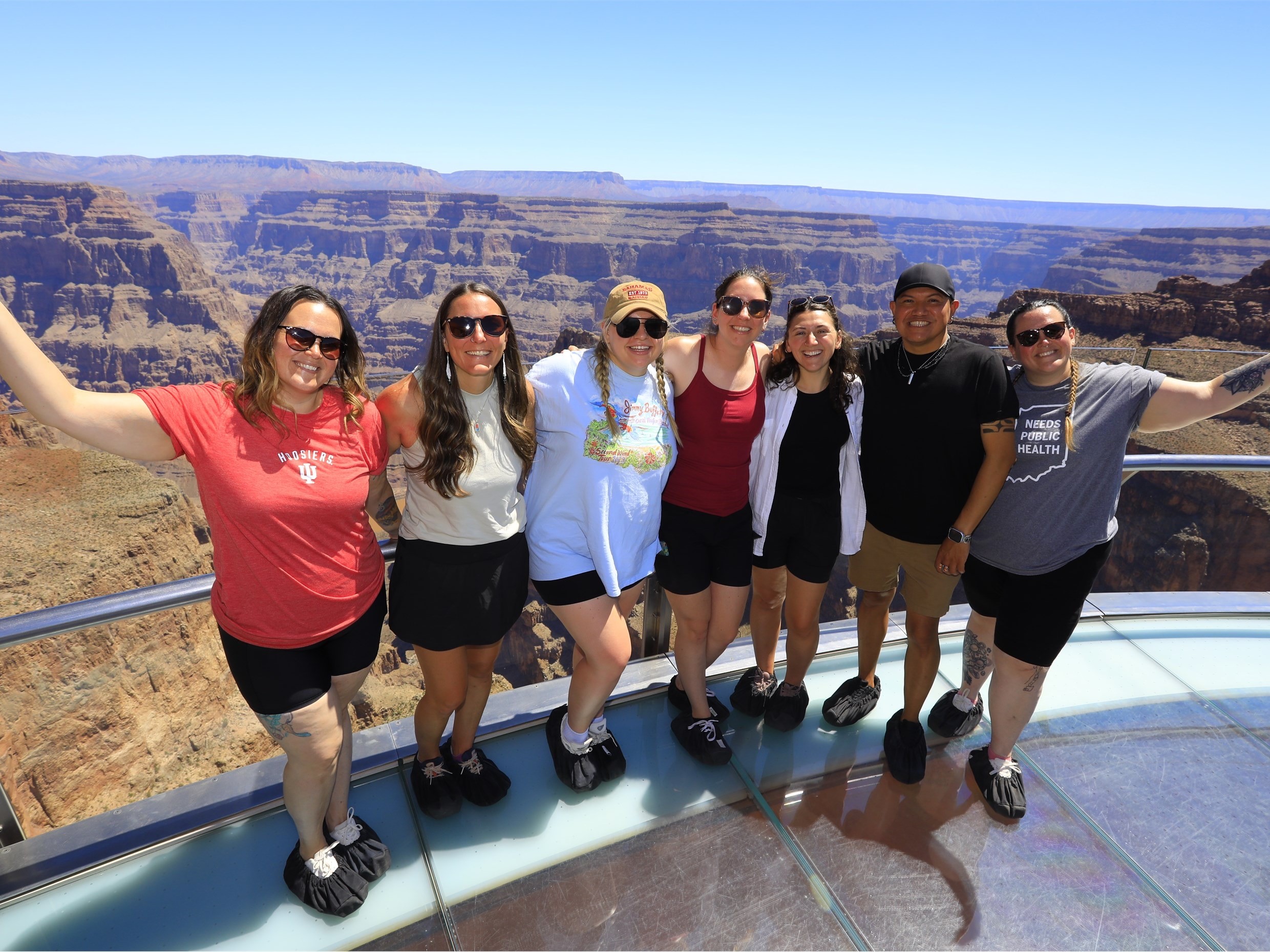 Research team during the Hualapei-led tour of the Grand Canyon