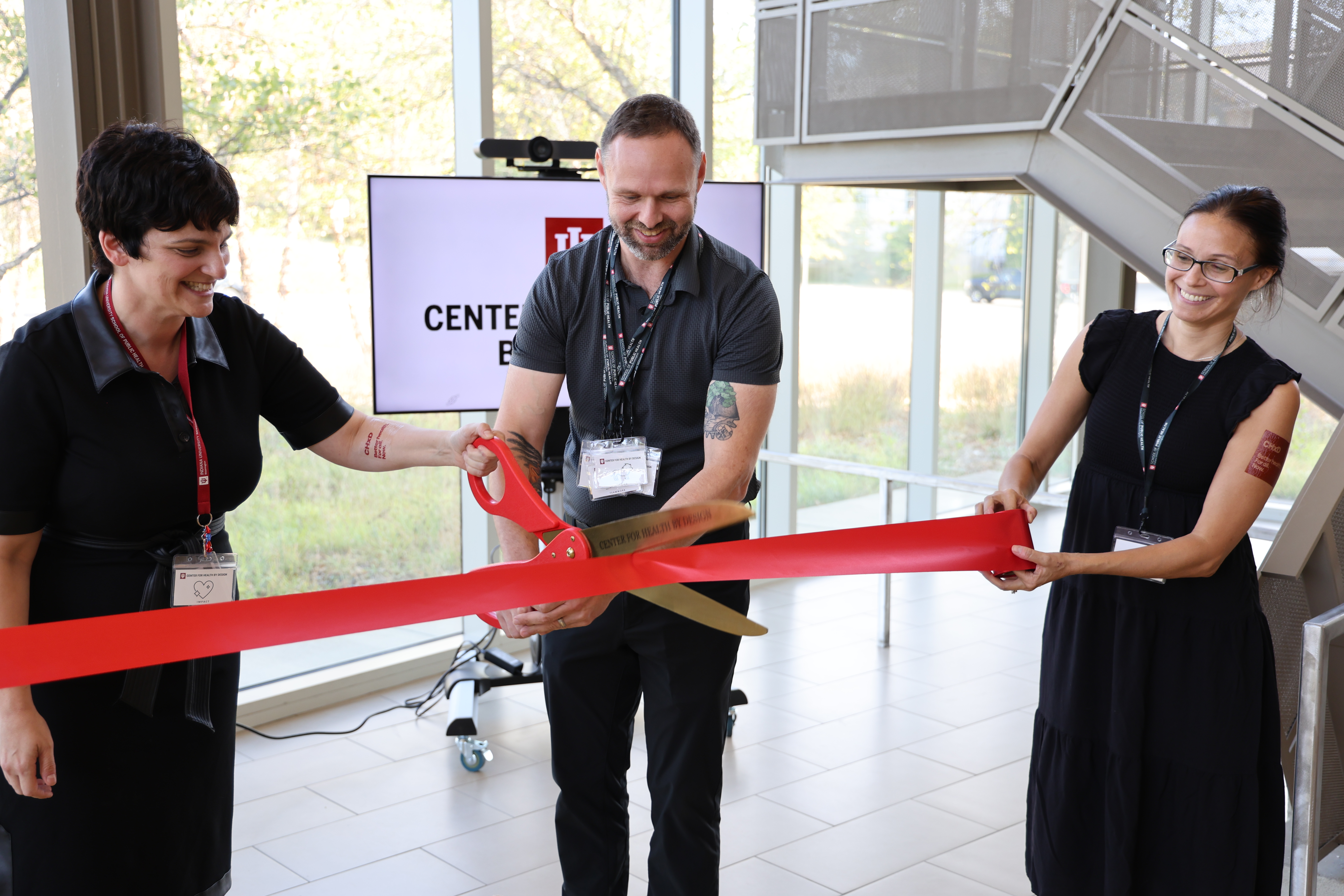 Dr. Richard Holden at the opening of the Center for Health by Design in 2024
